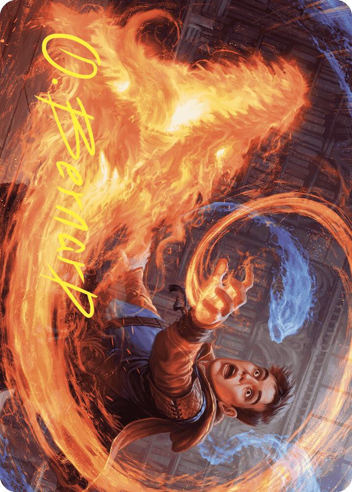 Frantic Firebolt Art Card (Gold-Stamped Signature) (16) [Wilds of Eldraine Art Series]