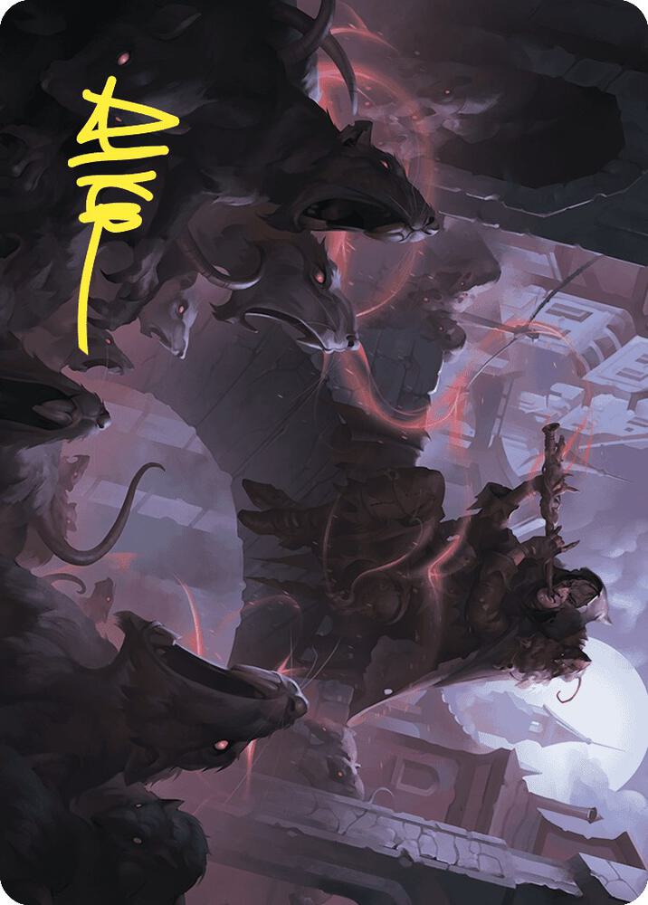 Gnawing Crescendo Art Card (Gold-Stamped Signature) (17) [Wilds of Eldraine Art Series]