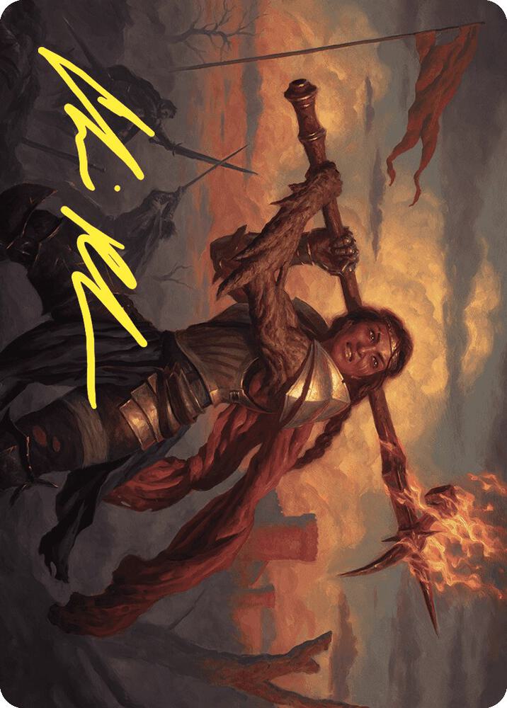 Imodane, the Pyrohammer Art Card (Gold-Stamped Signature) (18) [Wilds of Eldraine Art Series]
