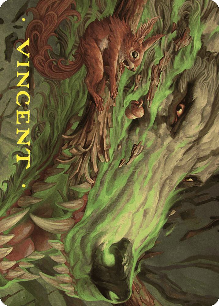 Leaping Ambush Art Card (Gold-Stamped Signature) (26) [Wilds of Eldraine Art Series]