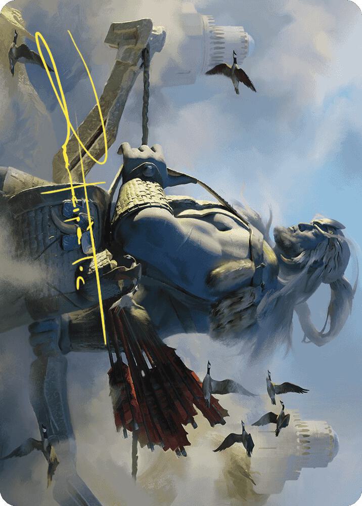 Skybeast Tracker Art Card (Gold-Stamped Signature) (27) [Wilds of Eldraine Art Series]