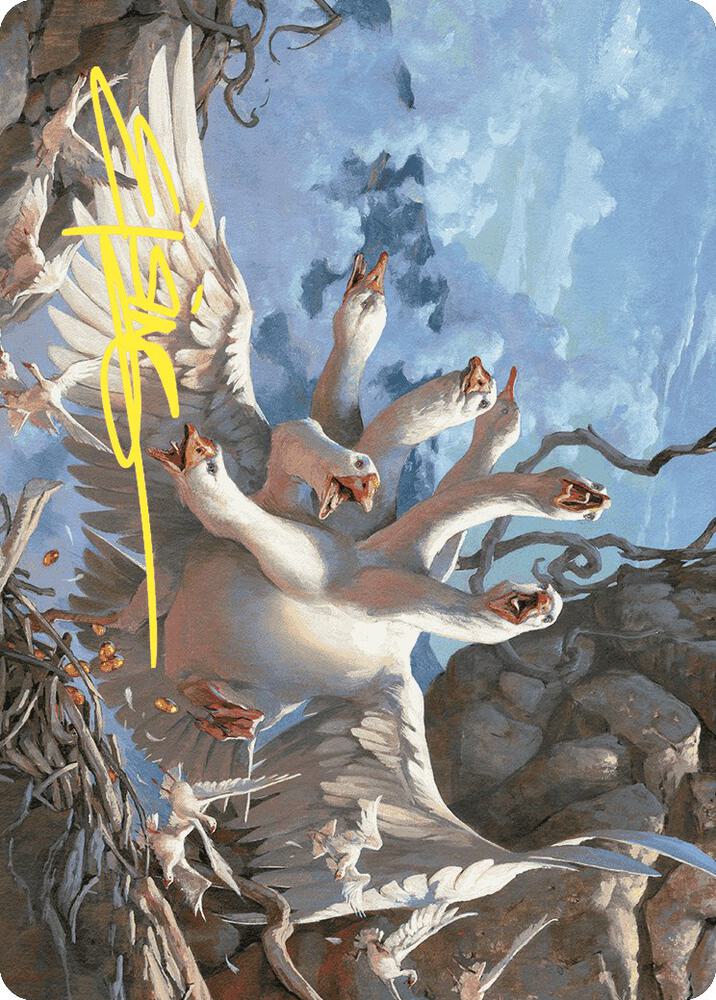 The Goose Mother Art Card (Gold-Stamped Signature) (29) [Wilds of Eldraine Art Series]