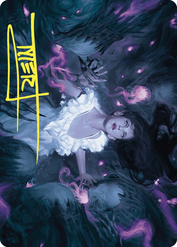 Neva, Stalked by Nightmares Art Card (Gold-Stamped Signature) (30) [Wilds of Eldraine Art Series]