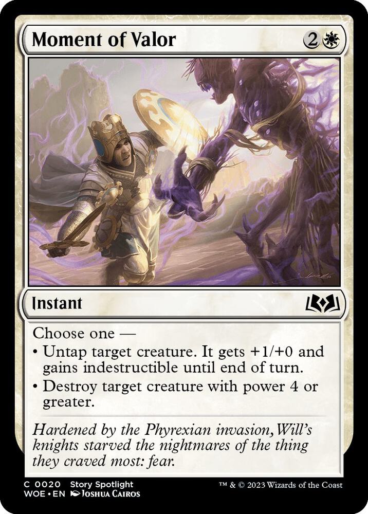 Moment of Valor (20) [Wilds of Eldraine]