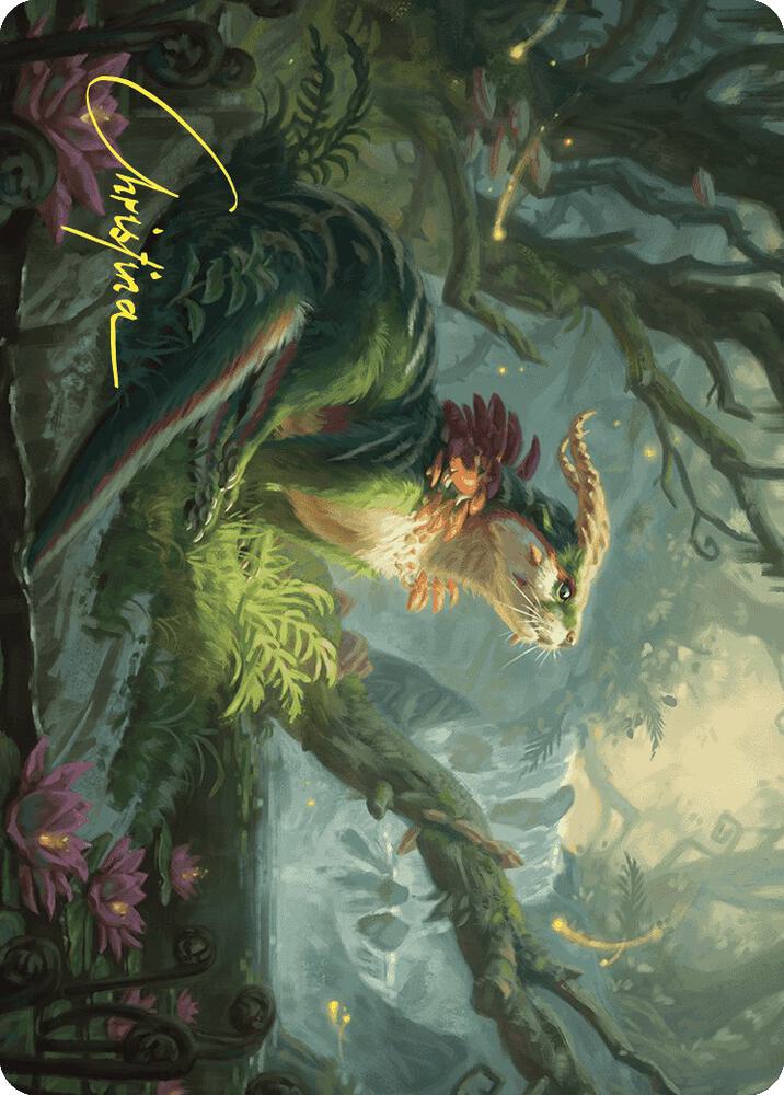 Elusive Otter Art Card (Gold-Stamped Signature) (37) [Wilds of Eldraine Art Series]