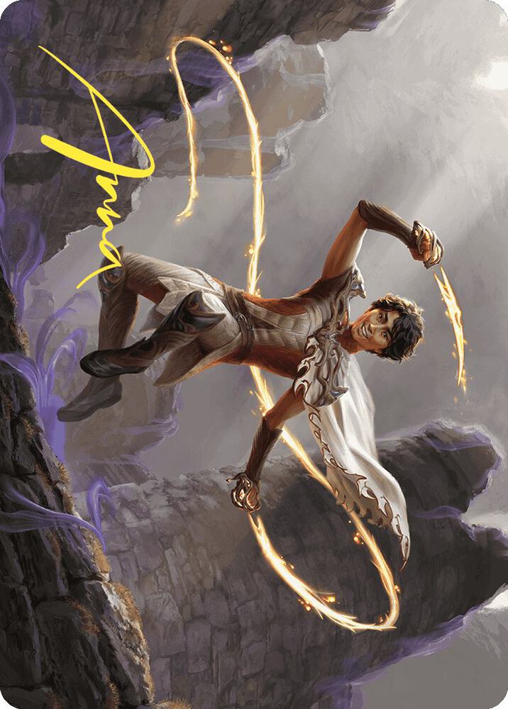 Kellan, the Fae-Blooded Art Card (Gold-Stamped Signature) (39) [Wilds of Eldraine Art Series]