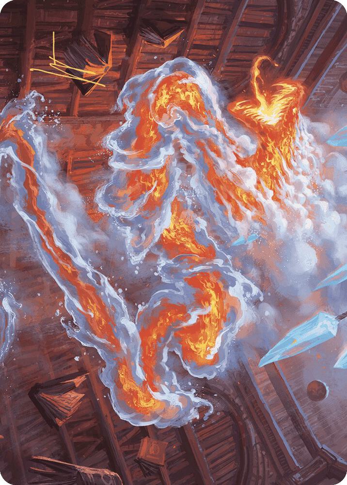 Scalding Viper Art Card (Gold-Stamped Signature) (41) [Wilds of Eldraine Art Series]