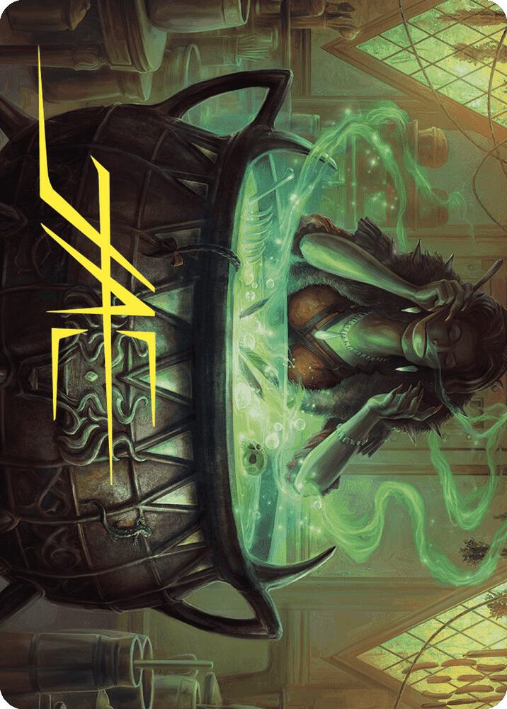 Agatha's Soul Cauldron Art Card (Gold-Stamped Signature) (42) [Wilds of Eldraine Art Series]