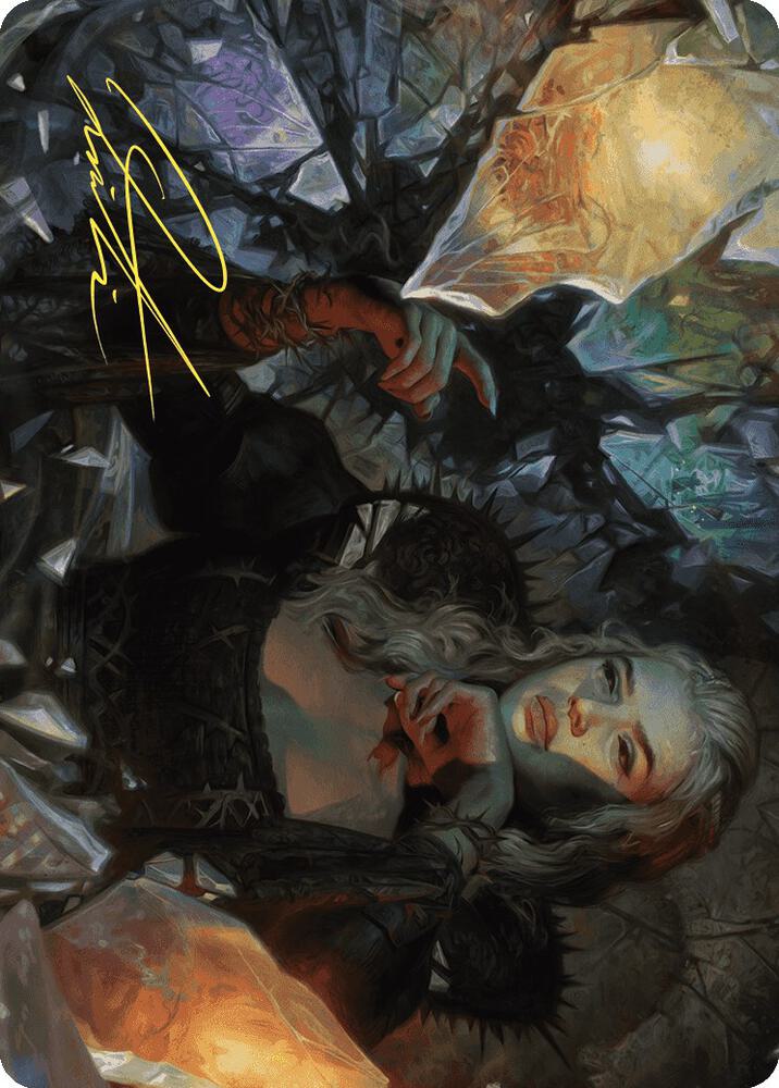 Prophetic Prism Art Card (Gold-Stamped Signature) (45) [Wilds of Eldraine Art Series]
