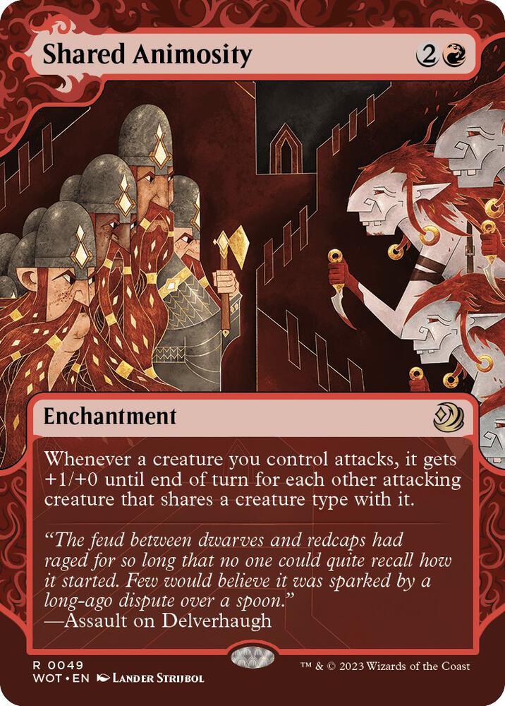 Shared Animosity (49) [Wilds of Eldraine: Enchanting Tales] [Showcase, Borderless]