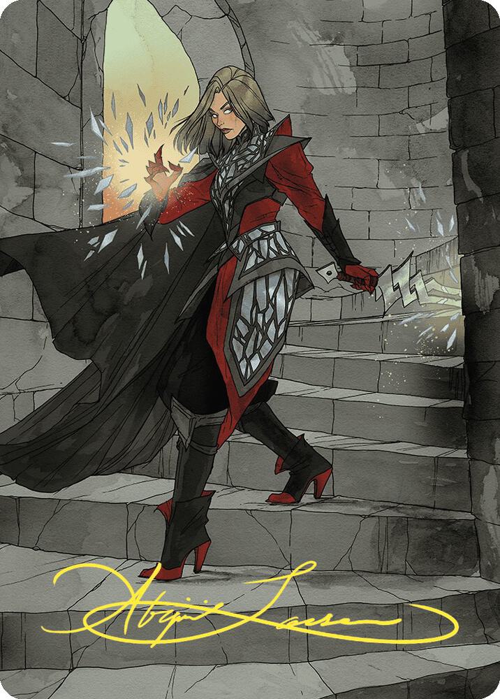 Rowan, Scion of War Art Card (59/81) (Gold-Stamped Signature) [Wilds of Eldraine Art Series]