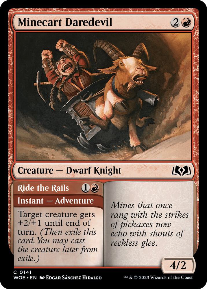 Minecart Daredevil (141) [Wilds of Eldraine]
