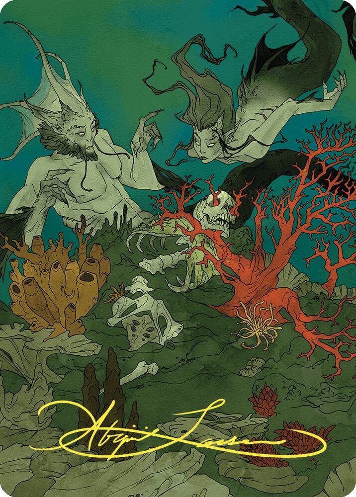 Curiosity Art Card (Gold-Stamped Signature) (65) [Wilds of Eldraine Art Series]