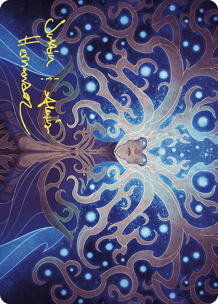 Omniscience Art Card (Gold-Stamped Signature) (68) [Wilds of Eldraine Art Series]