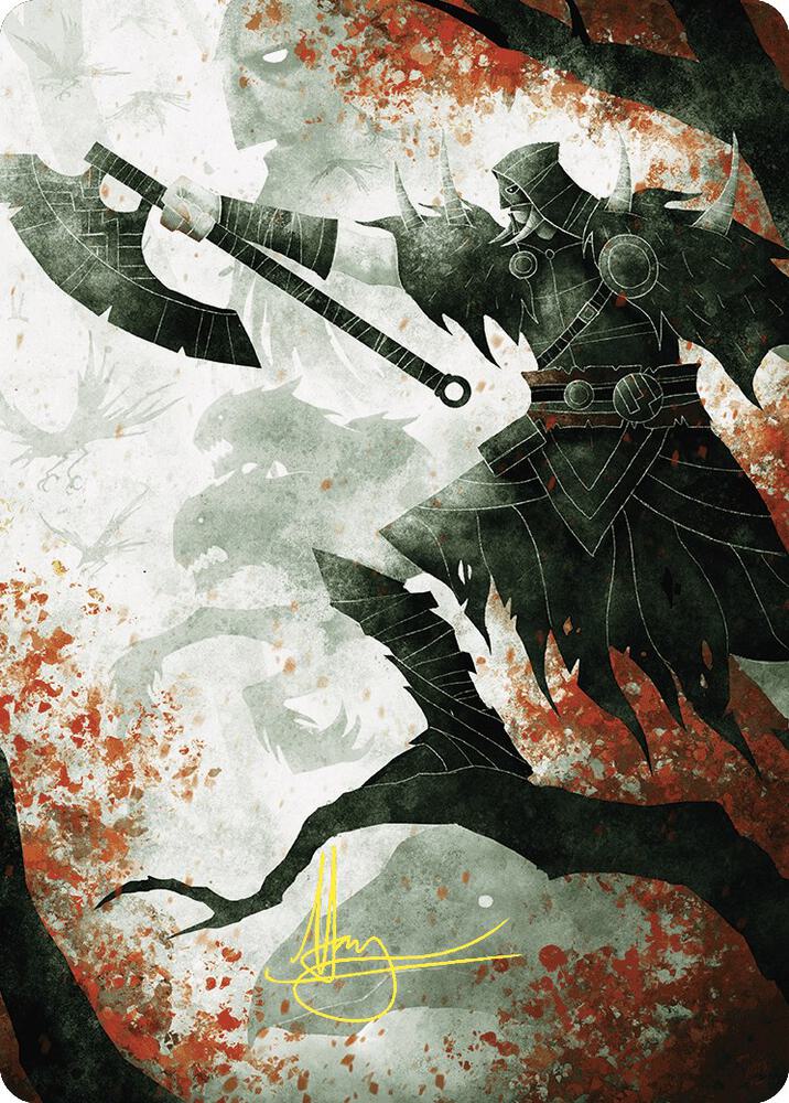 Garruk's Uprising Art Card (Gold-Stamped Signature) (72) [Wilds of Eldraine Art Series]