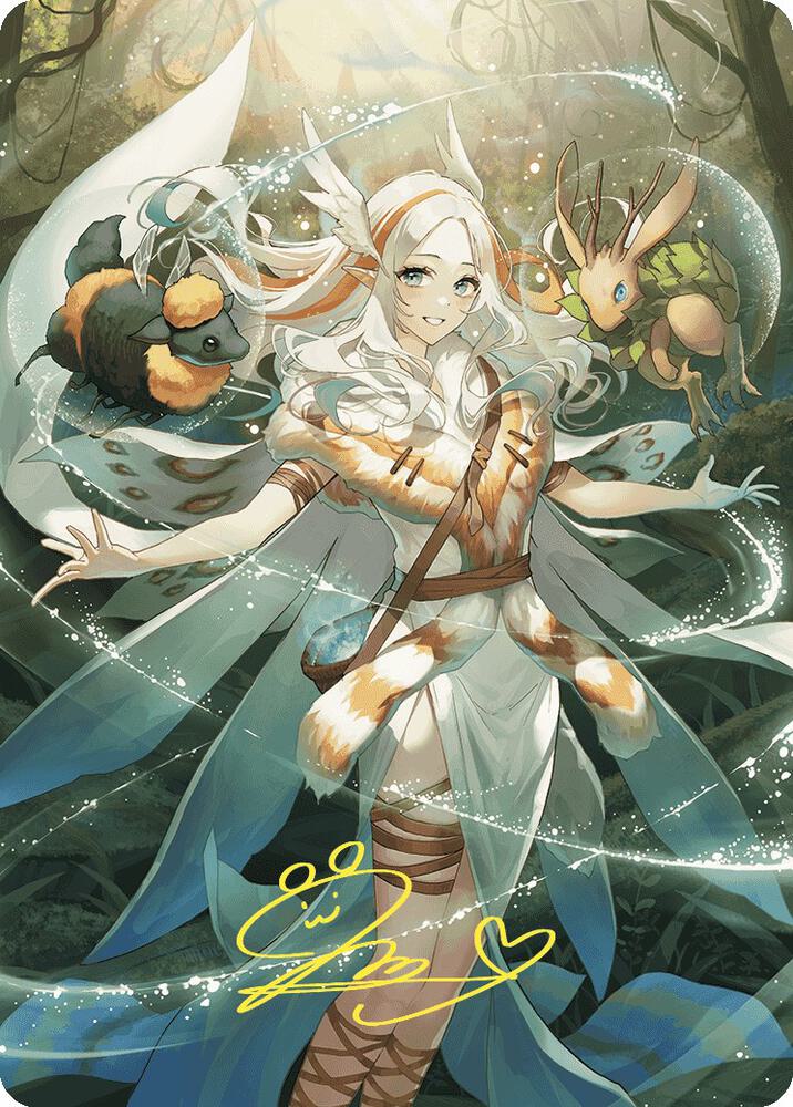 Greater Auramancy Anime Art Card (Gold-Stamped Signature) (76) [Wilds of Eldraine Art Series]