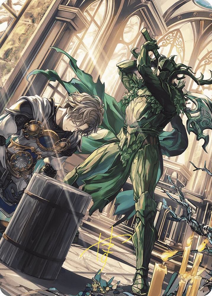 Karmic Justice Anime Art Card (Gold-Stamped Signature) (77) [Wilds of Eldraine Art Series]
