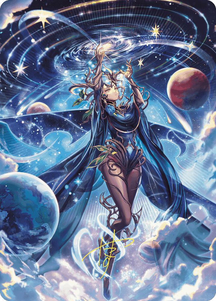 Omniscience Anime Art Card (Gold-Stamped Signature) (78) [Wilds of Eldraine Art Series]