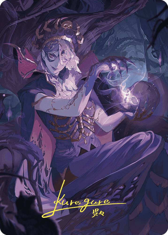 Necropotence Art Card (Gold-Stamped Signature) (80) [Wilds of Eldraine Art Series]