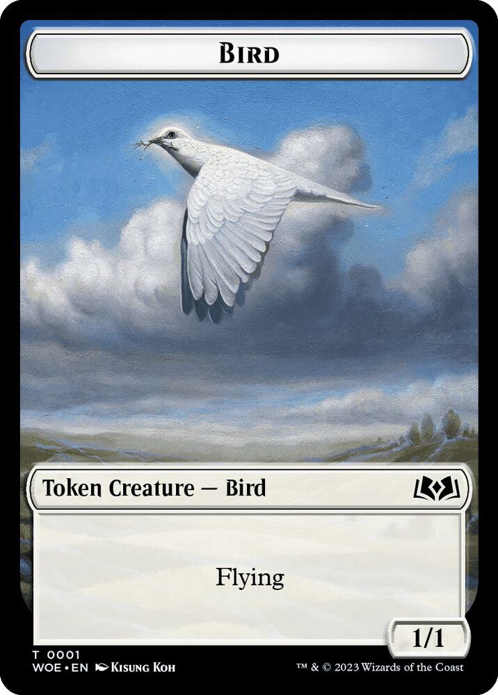 Bird Token (1) [Wilds of Eldraine]