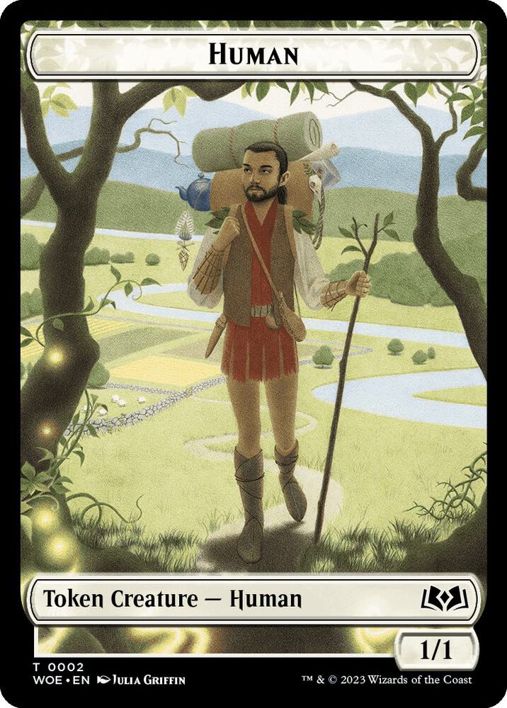 Human Token (2) [Wilds of Eldraine]