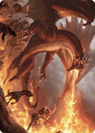 Realm-Scorcher Hellkite Art Card (19) [Wilds of Eldraine Art Series]