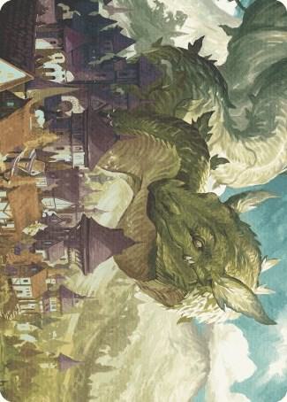 Beanstalk Wurm Art Card (23) [Wilds of Eldraine Art Series]