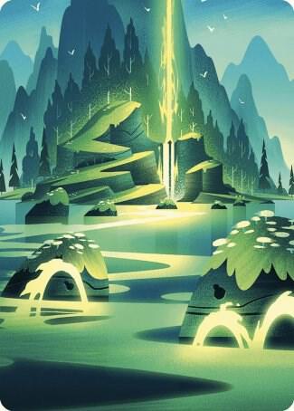 Leyline of Abundance Art Card (73) [Wilds of Eldraine Art Series]