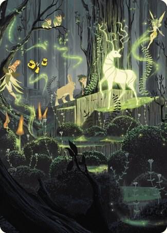 Primal Vigor Art Card (74) [Wilds of Eldraine Art Series]