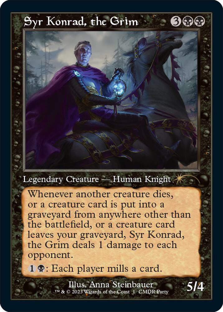 Syr Konrad, the Grim (Retro Frame) (1) [WPN & Gateway Promos]