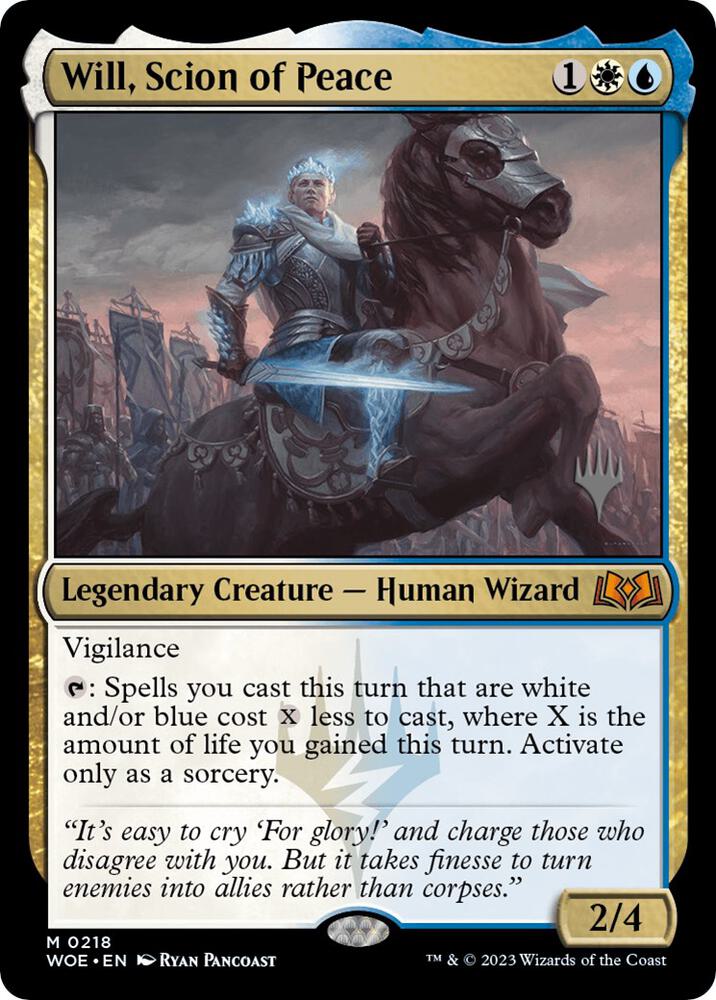 Will, Scion of Peace (218) [Wilds of Eldraine Promos]