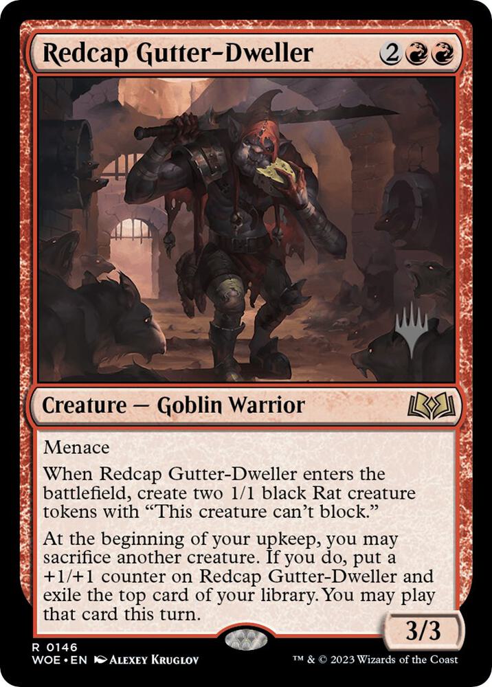 Redcap Gutter-Dweller (146) [Wilds of Eldraine Promos]