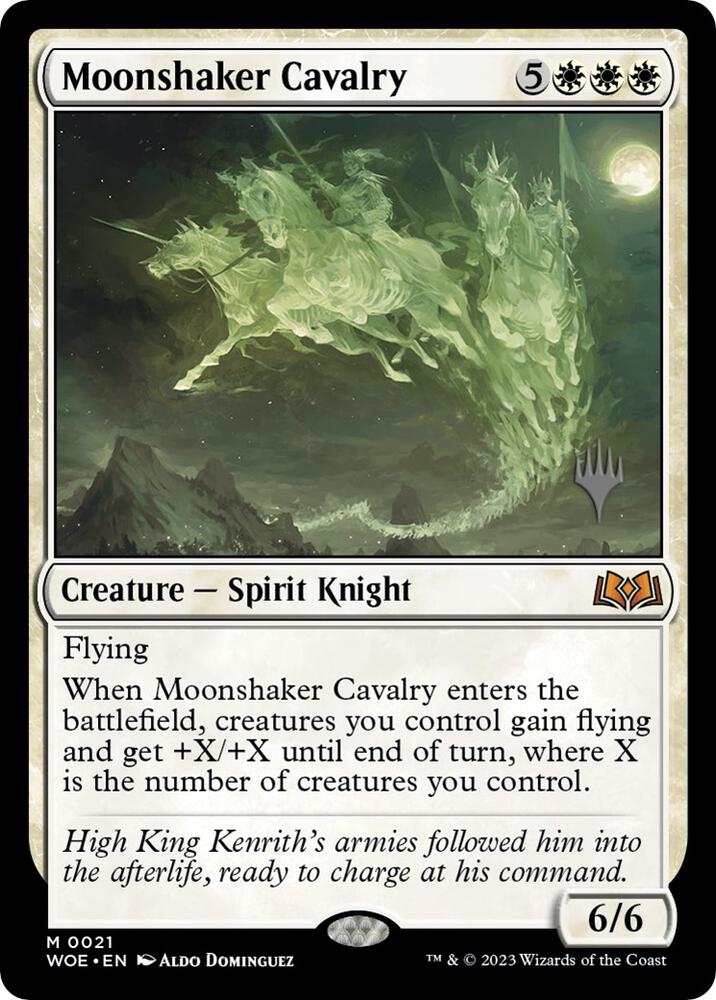 Moonshaker Cavalry (21) [Wilds of Eldraine Promos]