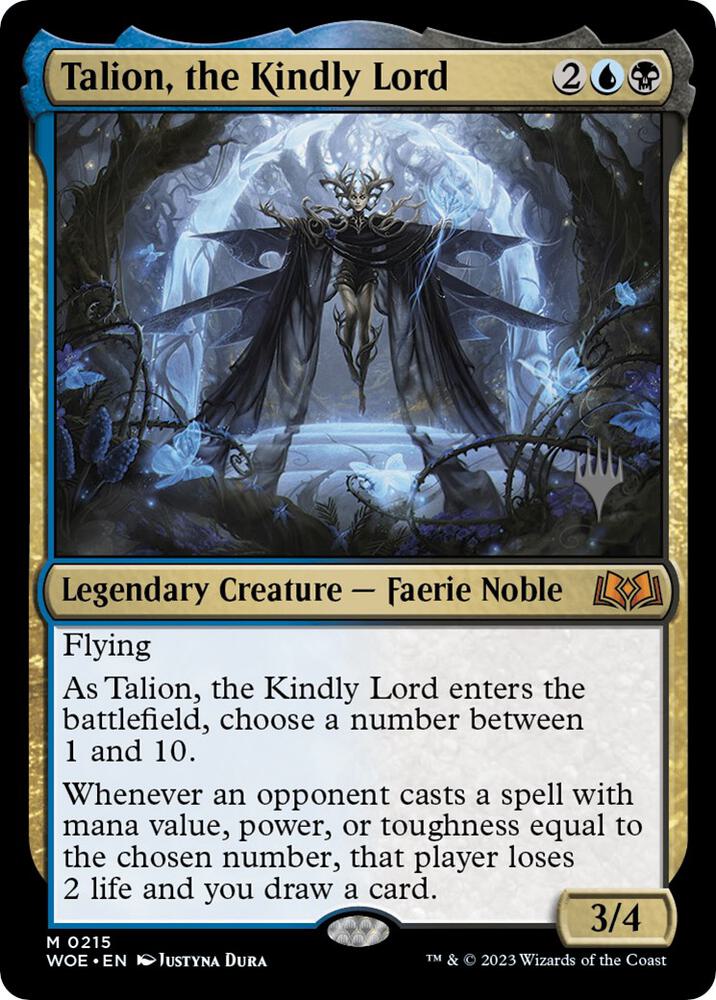 Talion, the Kindly Lord (215) [Wilds of Eldraine Promos]