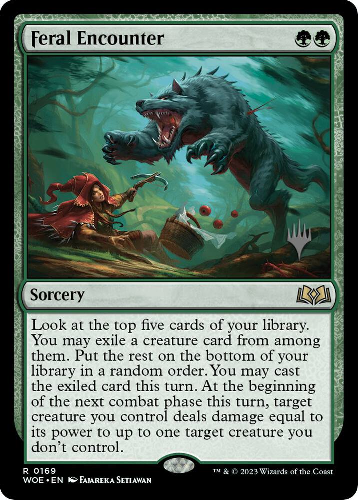 Feral Encounter (169) [Wilds of Eldraine Promos]