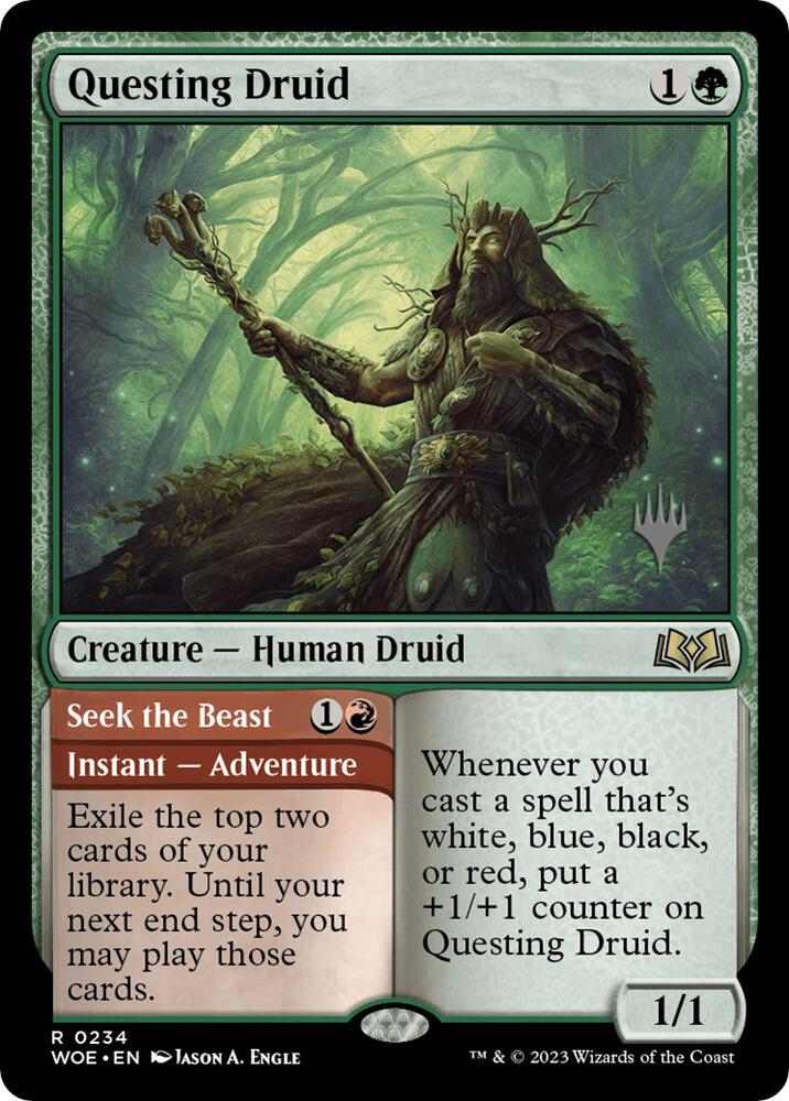 Questing Druid (234) [Wilds of Eldraine Promos]