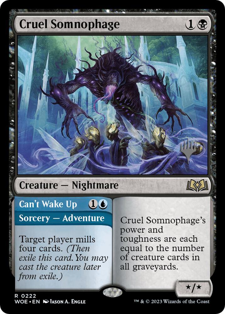 Cruel Somnophage (222) [Wilds of Eldraine Promos]