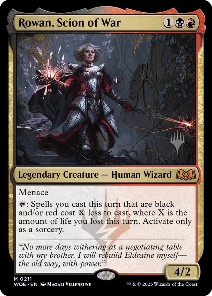 Rowan, Scion of War (211) [Wilds of Eldraine Promos]