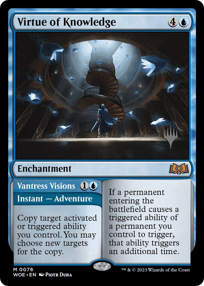 Virtue of Knowledge (76) [Wilds of Eldraine Promos]