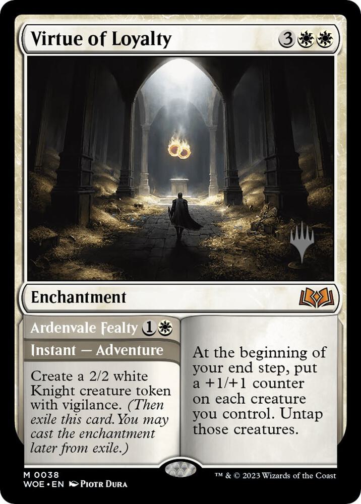 Virtue of Loyalty (38) [Wilds of Eldraine Promos]