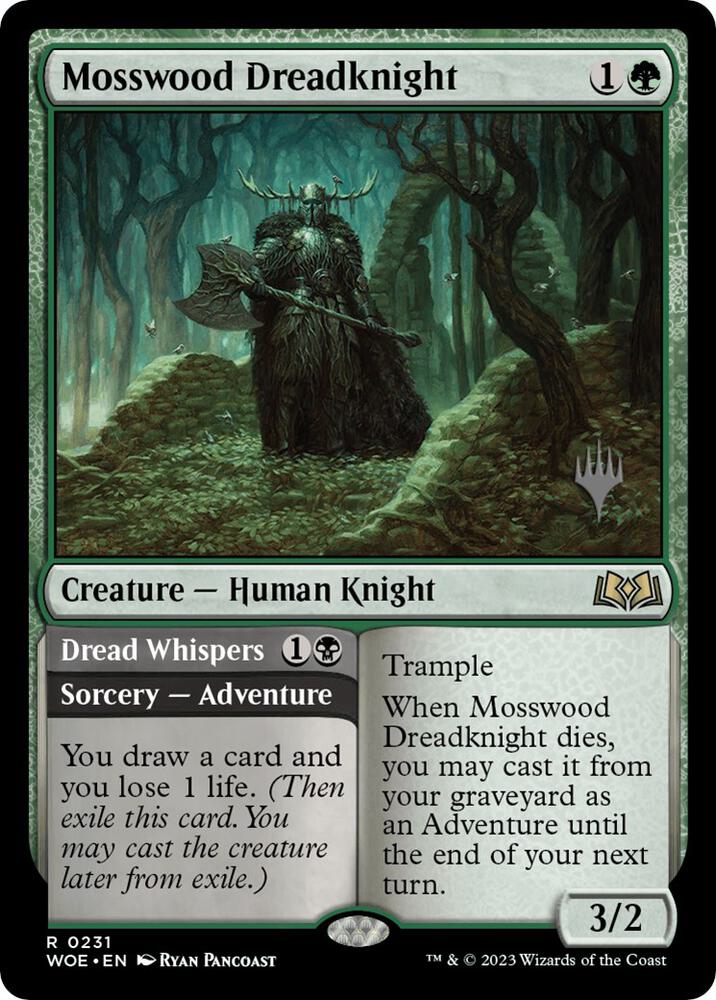 Mosswood Dreadknight (231) [Wilds of Eldraine Promos]