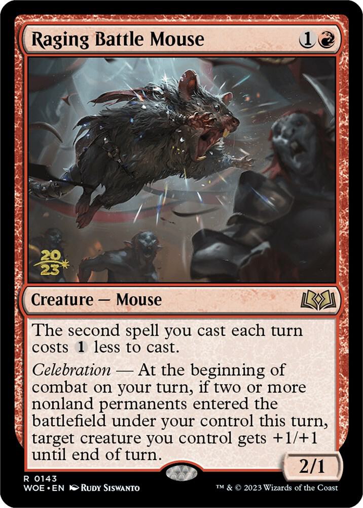 Raging Battle Mouse (143) [Prerelease Cards]