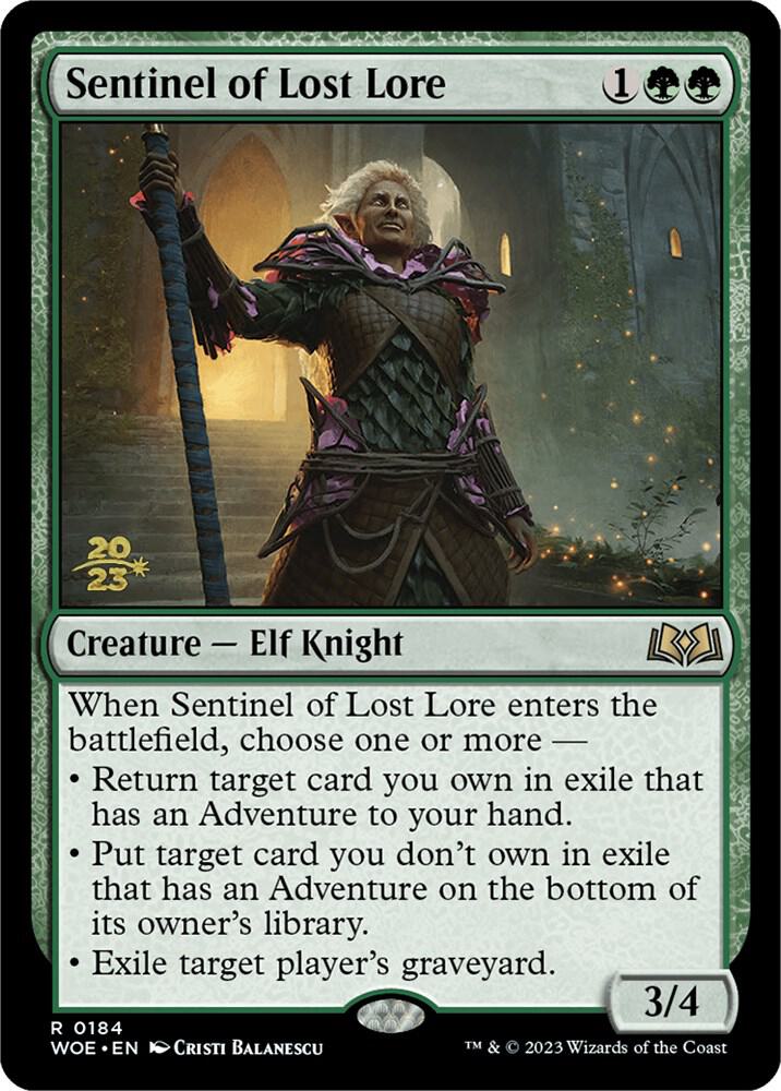 Sentinel of Lost Lore (184) [Prerelease Cards]