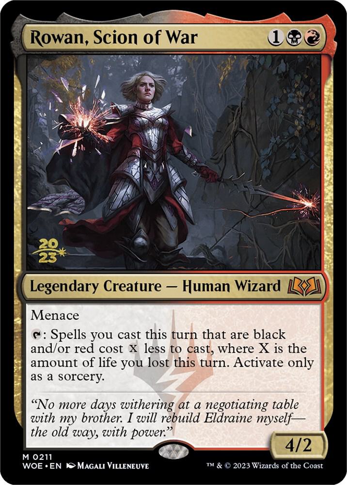 Rowan, Scion of War (211) [Prerelease Cards]