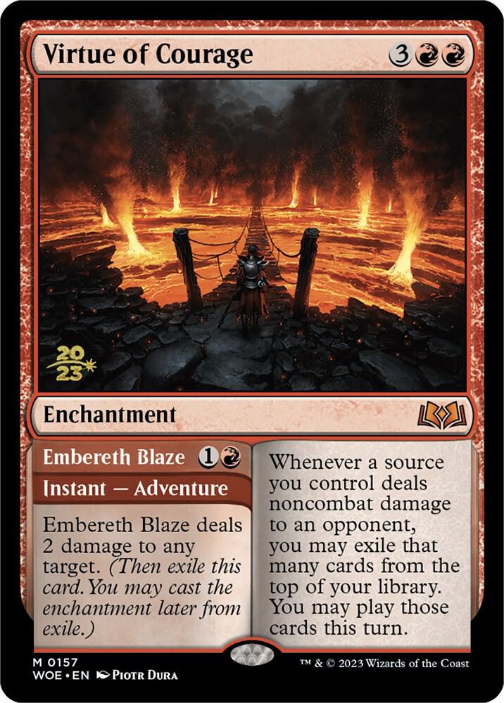 Virtue of Courage (157) [Prerelease Cards]
