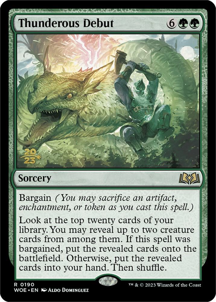 Thunderous Debut (190) [Prerelease Cards]