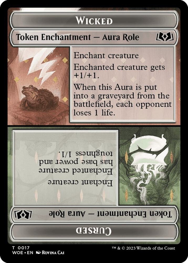 Wicked Role / Cursed Role Token (17) [Wilds of Eldraine]