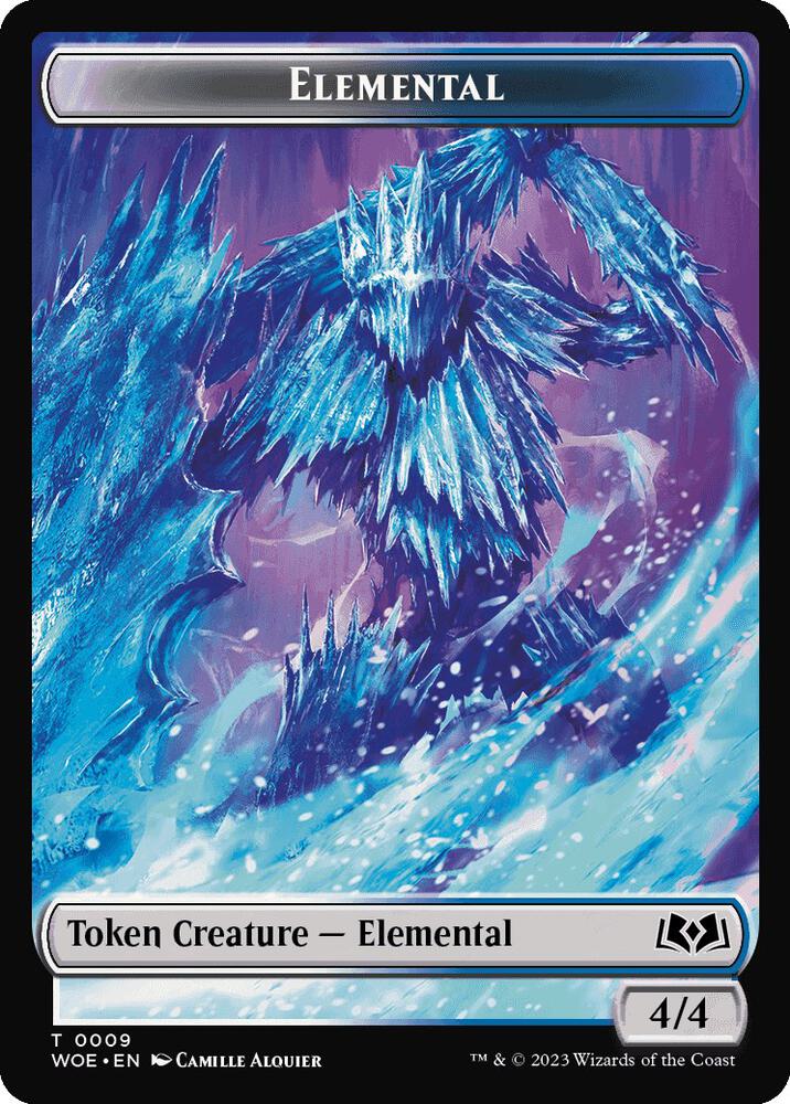 Elemental // Food (0011) Double-Sided Token (9 // 11) [Wilds of Eldraine]
