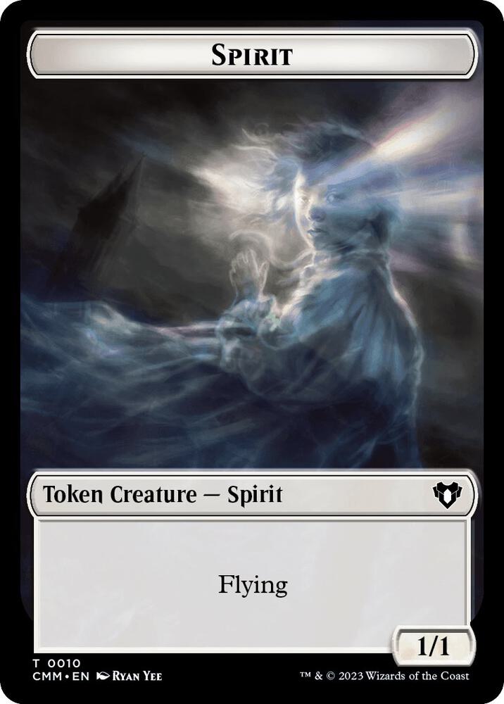 Spirit (0010) // Construct (0041) Double-Sided Token (10 // 41) [Commander Masters]