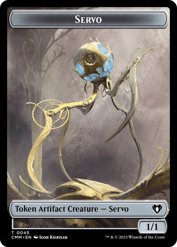 Servo // Stoneforged Blade Double-Sided Token (45 // 46) [Commander Masters]